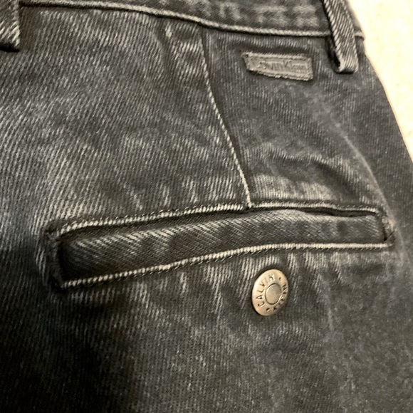 vtg CALVIN KLEIN SPORT sz 34 Jeans High Waisted 3 Pockets Pleated Front Pockets - Picture 5 of 8